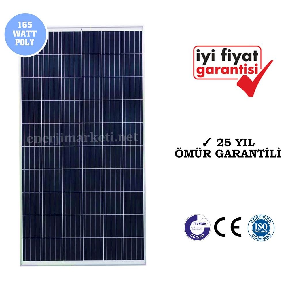 165 Watt Polikristal Güneş Paneli Lexron